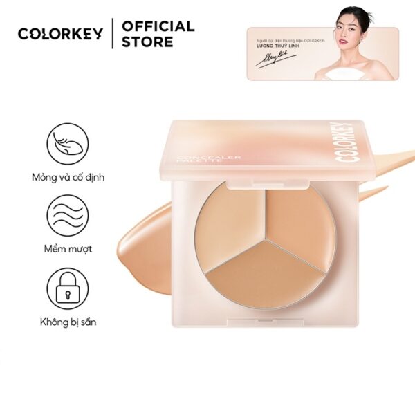 Che Khuyết Điểm Colorkey Targeting Three-colour Palette 3.9g