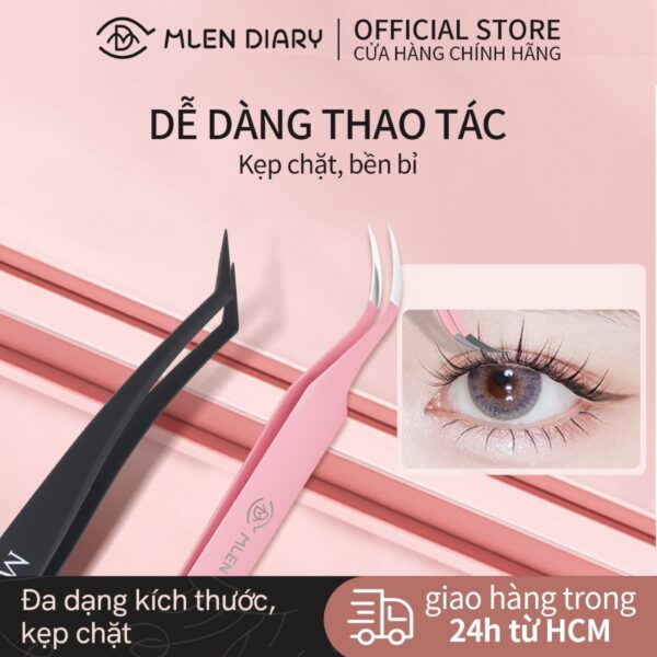Nhíp gắn mi Mlen Diary không gỉ An Toàn | Chính Hãng