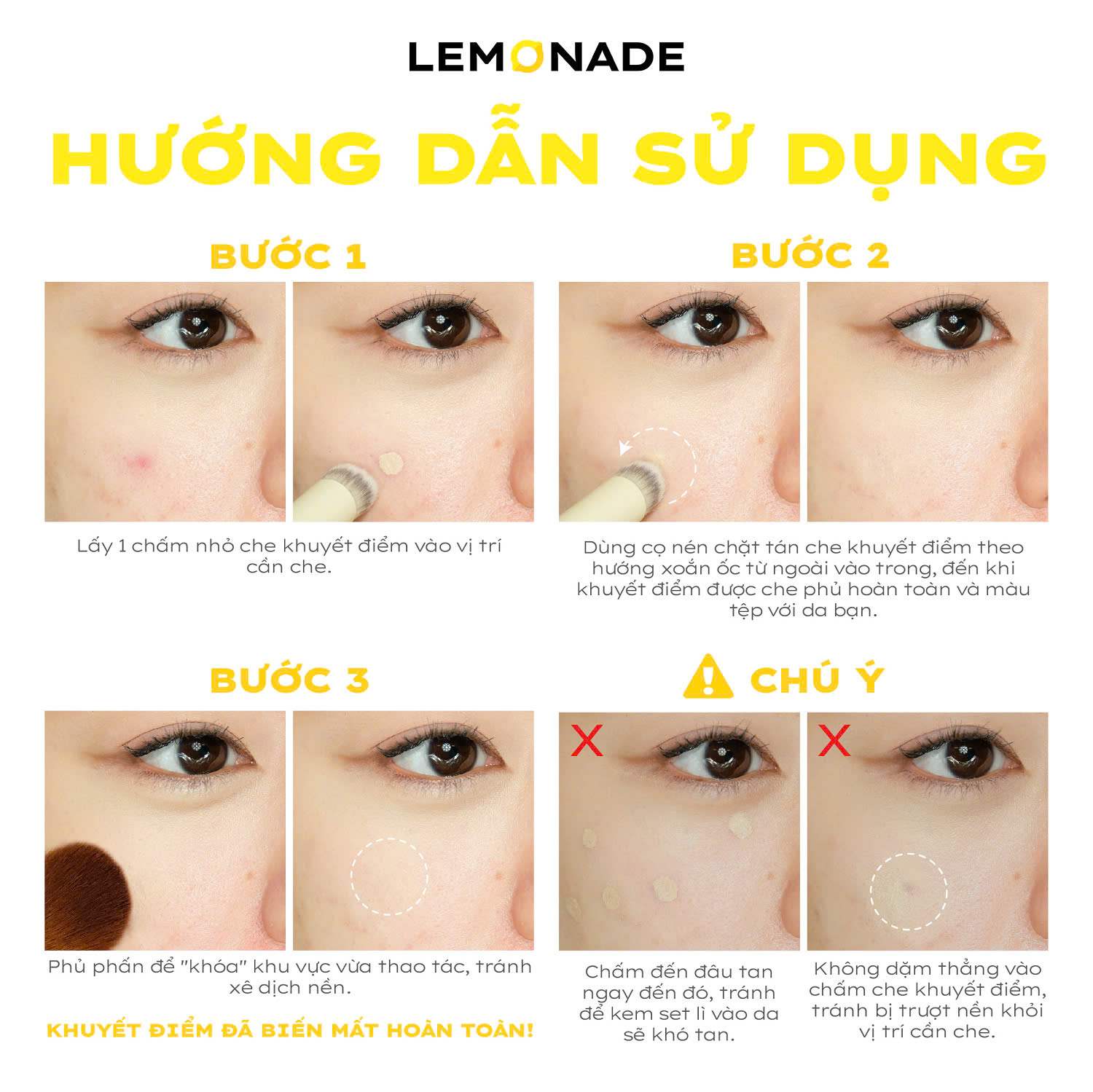 Cọ che khuyết điểm Lemonade