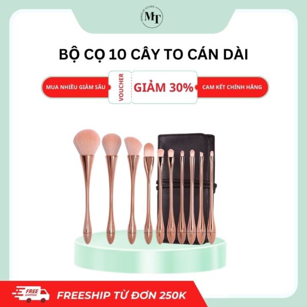bộ cọ 10 cây to cán dài hàng quảng châu