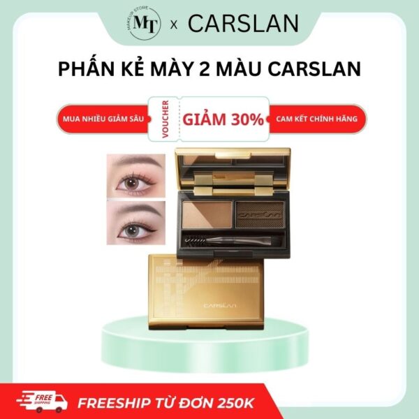 phấn kẻ mày 2 màu carslan