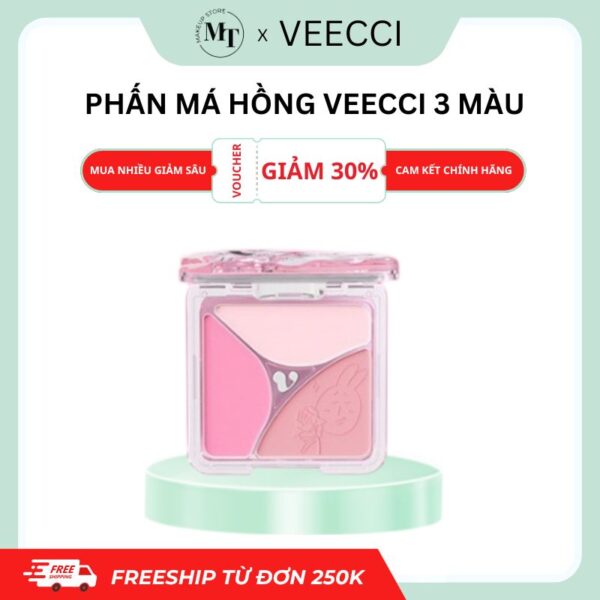 phấn má hồng veecci 3 màu