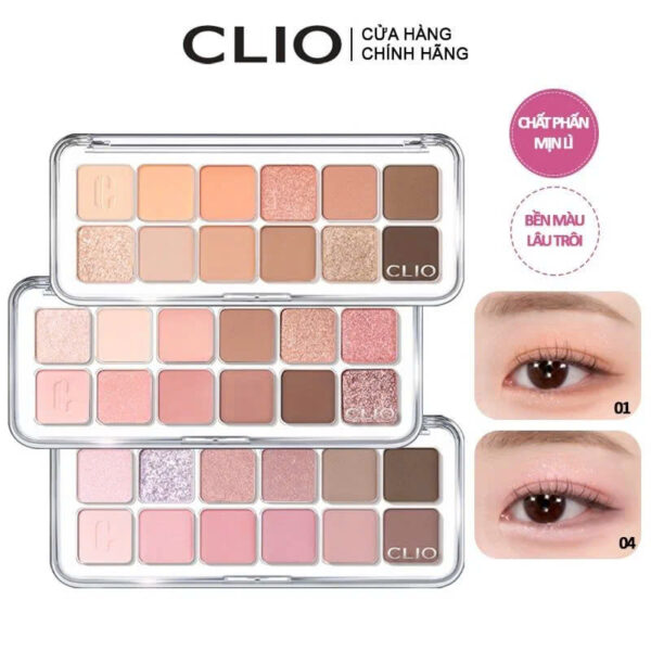 bảng phấn mắt clio